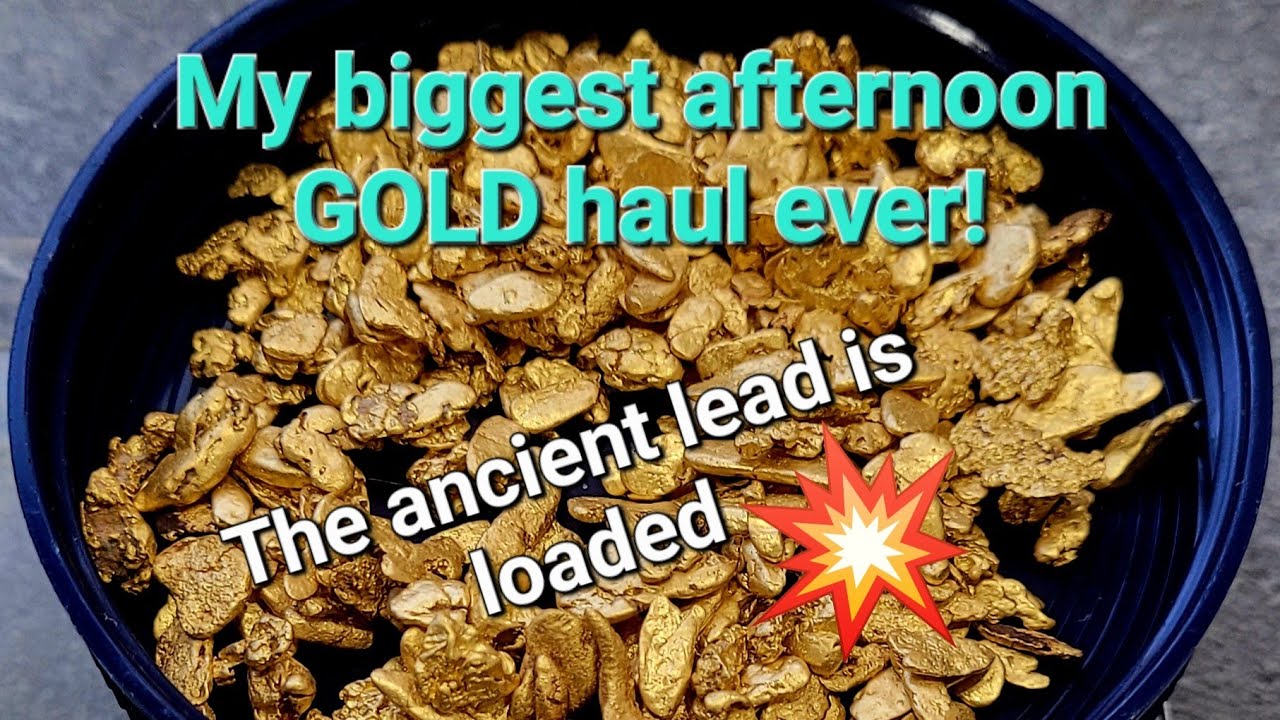 An ancient gravel lead pays me a HUGE afternoon on the GOLD.
