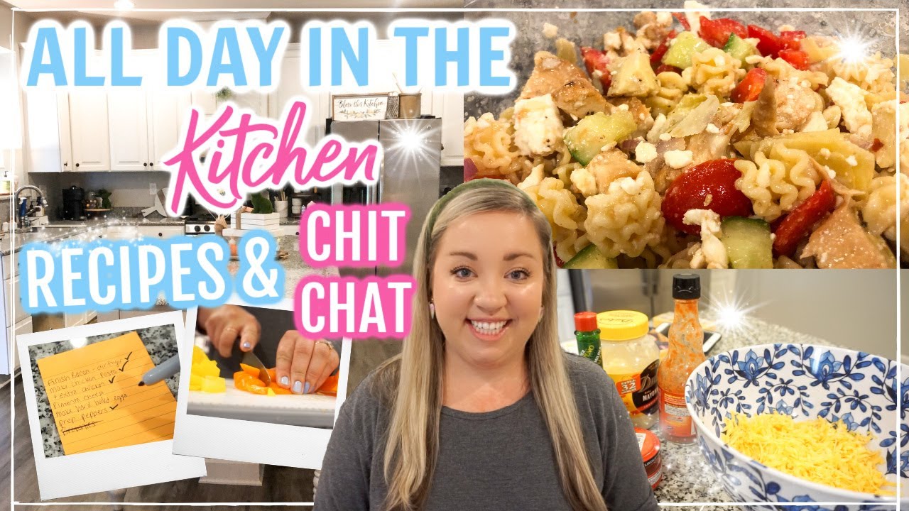 ALL DAY IN THE KITCHEN | COOK WITH ME | EASY LUNCH & SNACK RECIPES | CHIT CHAT | JESSICA O'DONOHUE