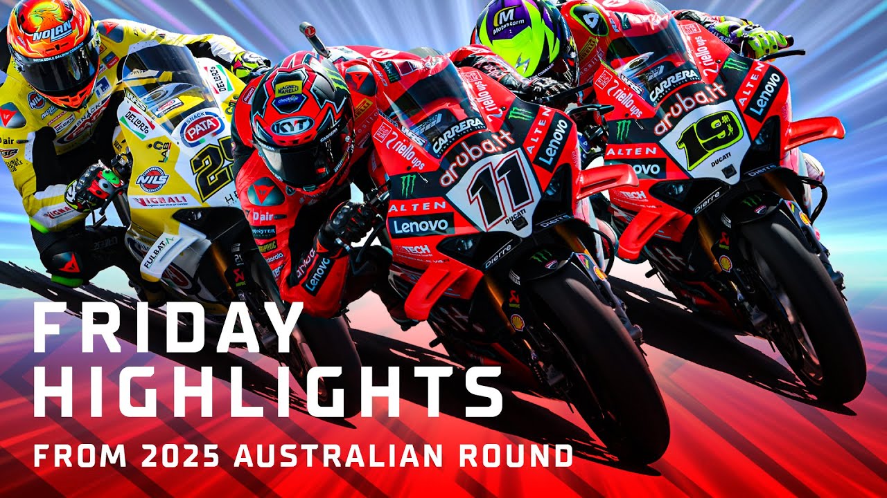 HIGHLIGHTS from the first FRIDAY back in action 🚥 | 2025 #AustralianWorldSBK 🇦🇺