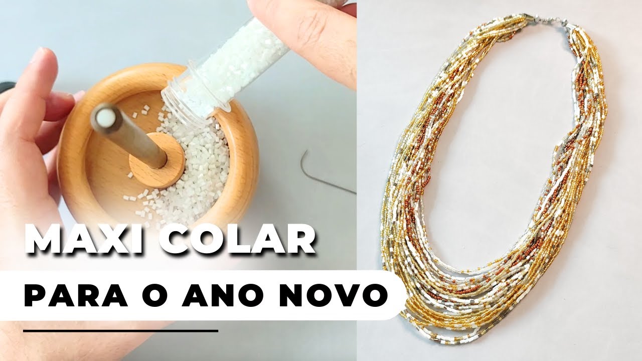 Colar Para Ano Novo 2026 - miçangas e canutilhos