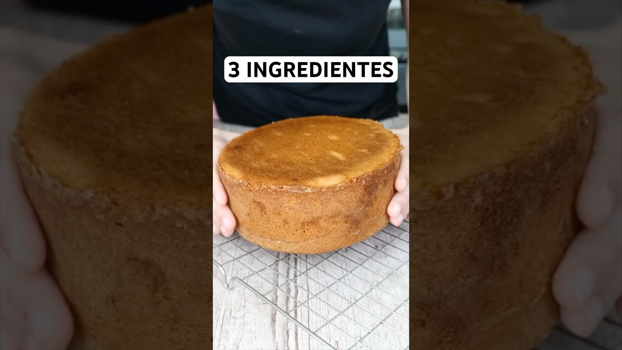 BIZCOCHO GENOVES | BIZCOCHO EXTRA ESPONJOSO CON 3 INGREDIENTES | RECETA F&Aacute;CIL | LaDulcepedia!