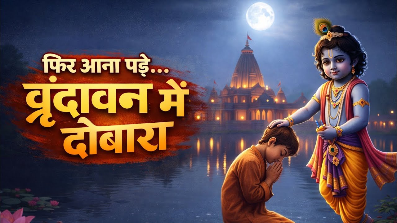 फिर आना पड़े वृंदावन दुबारा | Radha Krishna Bhakti Song | Prem Mandir Vrindavan