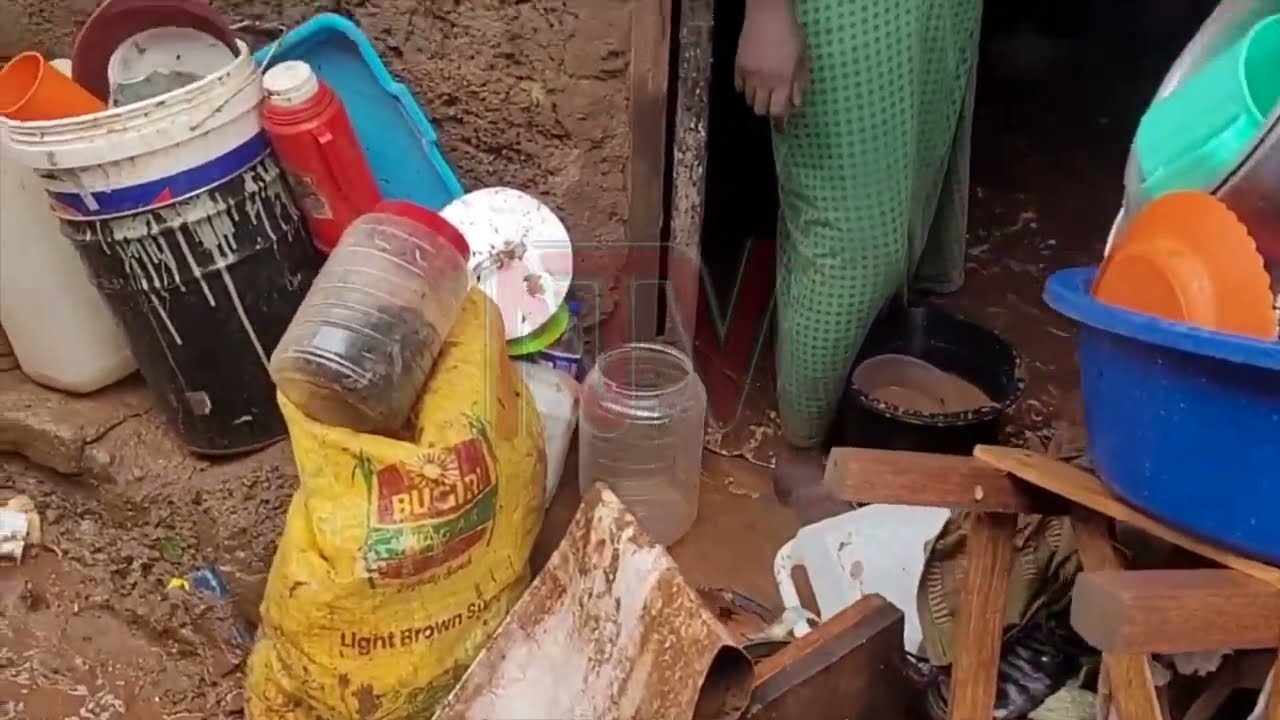 Kampala's morning downpour causes traffic chaos and damage
