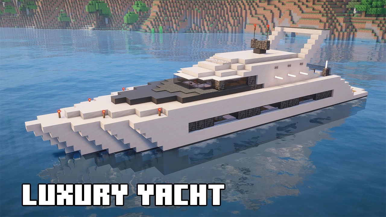 Minecraft: Modern Luxury Yacht | Tutorial