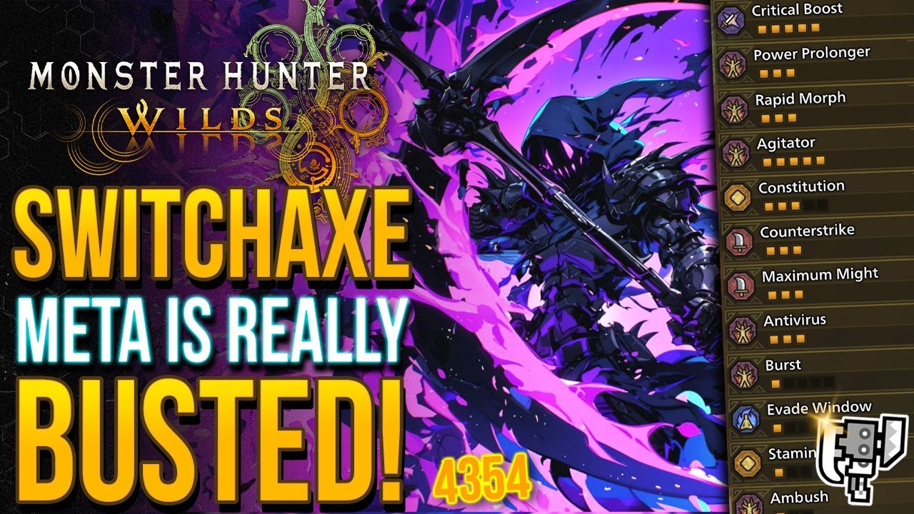 Everyone Is Sleeping on Switch Axes! Monster Hunter Wilds Highest DAMAGE Switch Axe Build