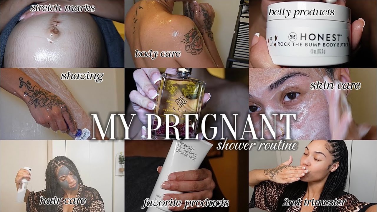 MY PREGNANCY PAMPER ROUTINE | shower 🚿+ hygiene + skin care + hair care + bump care | LEX MARIE