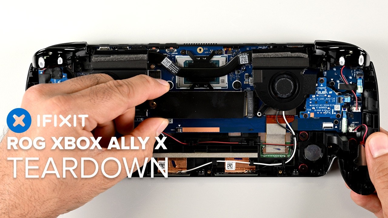 Разборка и ремонтопригодность ROG Xbox Ally X | iFixit