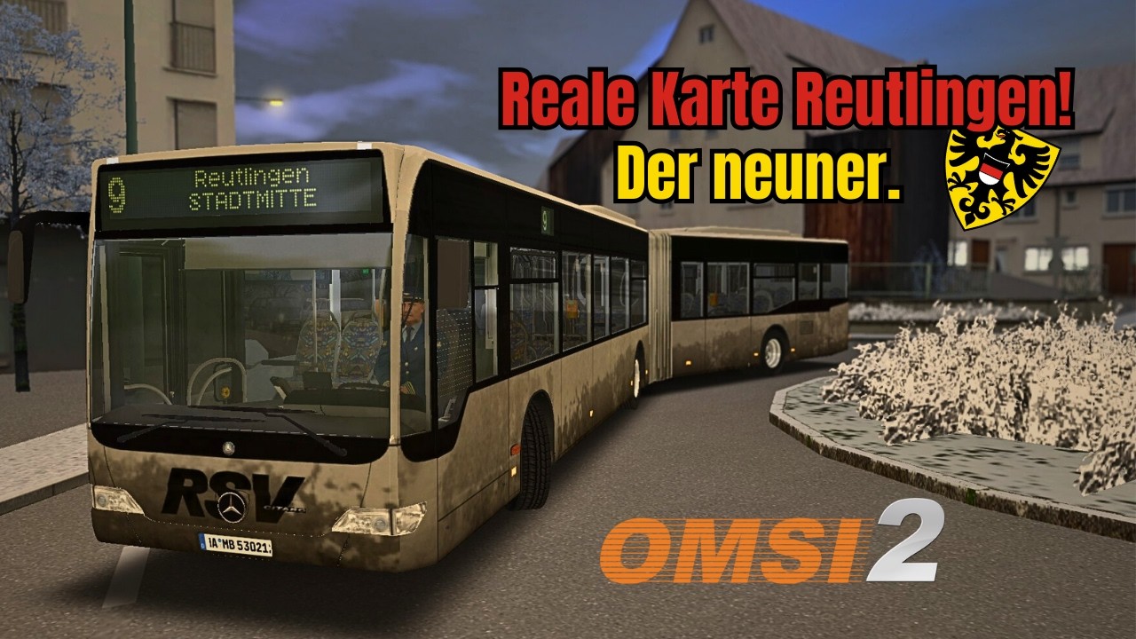 OMSI 2: Neue Map Reutlingen im Wintertest ❄️ - Linie 9