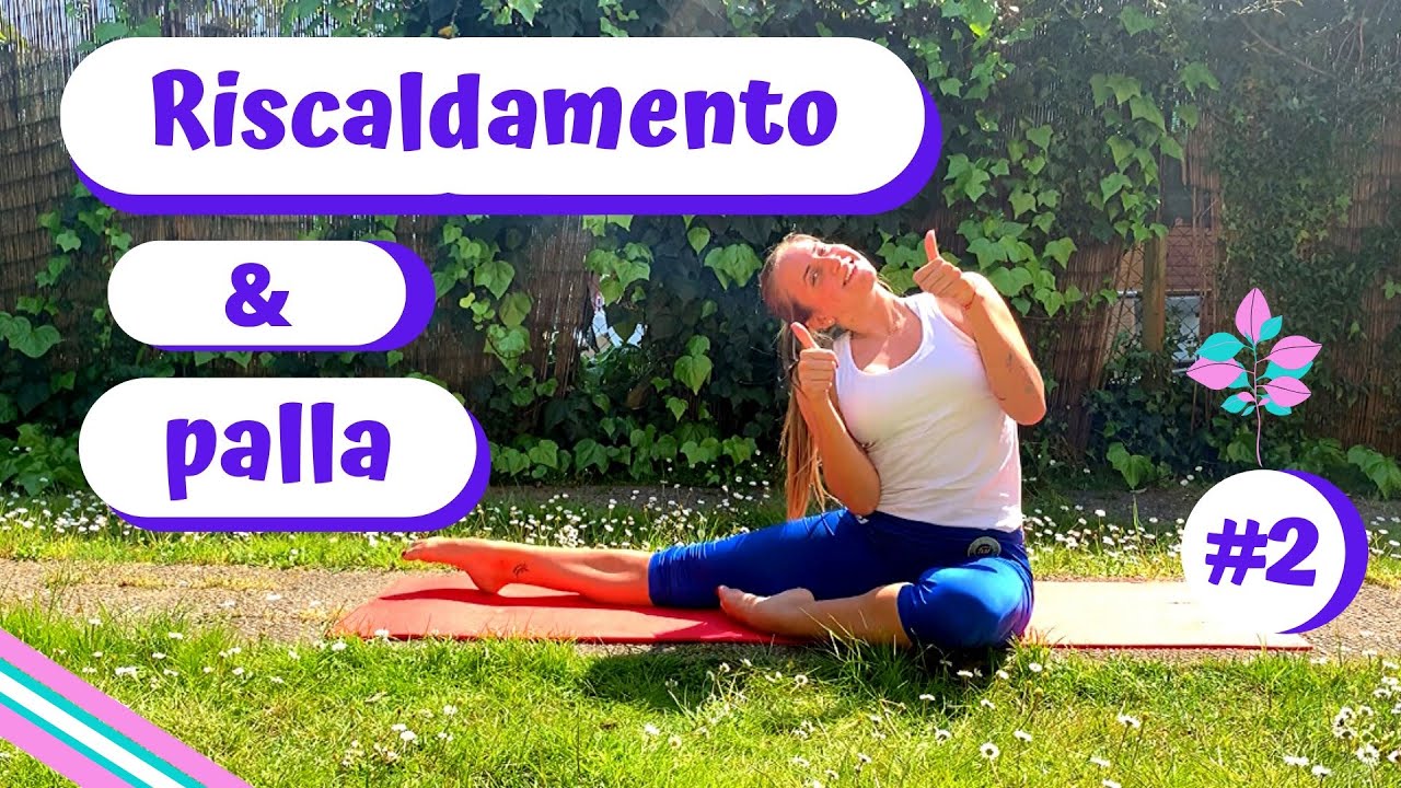 TRAINING DI GINNASTICA RITMICA A CASA : riscaldamento e maneggio palla (ENG SUB)