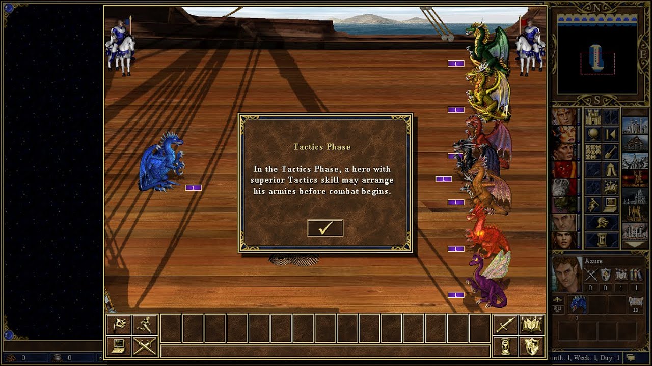 Heroes 3 HotA Battle | Azure Dragon Vs. Living Dragons