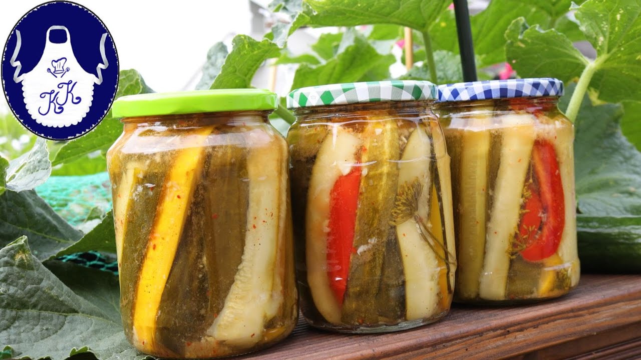 Mix Gemüse einkochen / Gurken, Zucchini, Paprika / Rezept mit voller Anleitung auch für Anfänger