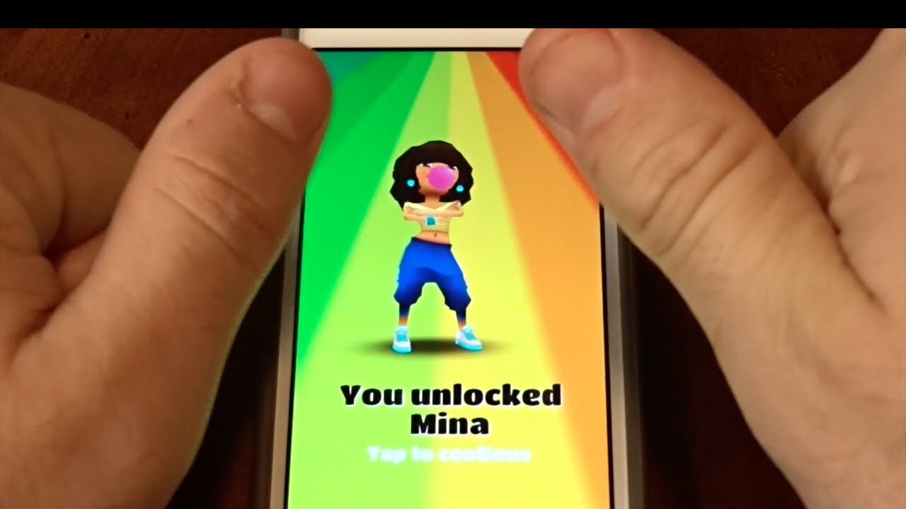 Unlocking Mina on Subway Surfers!