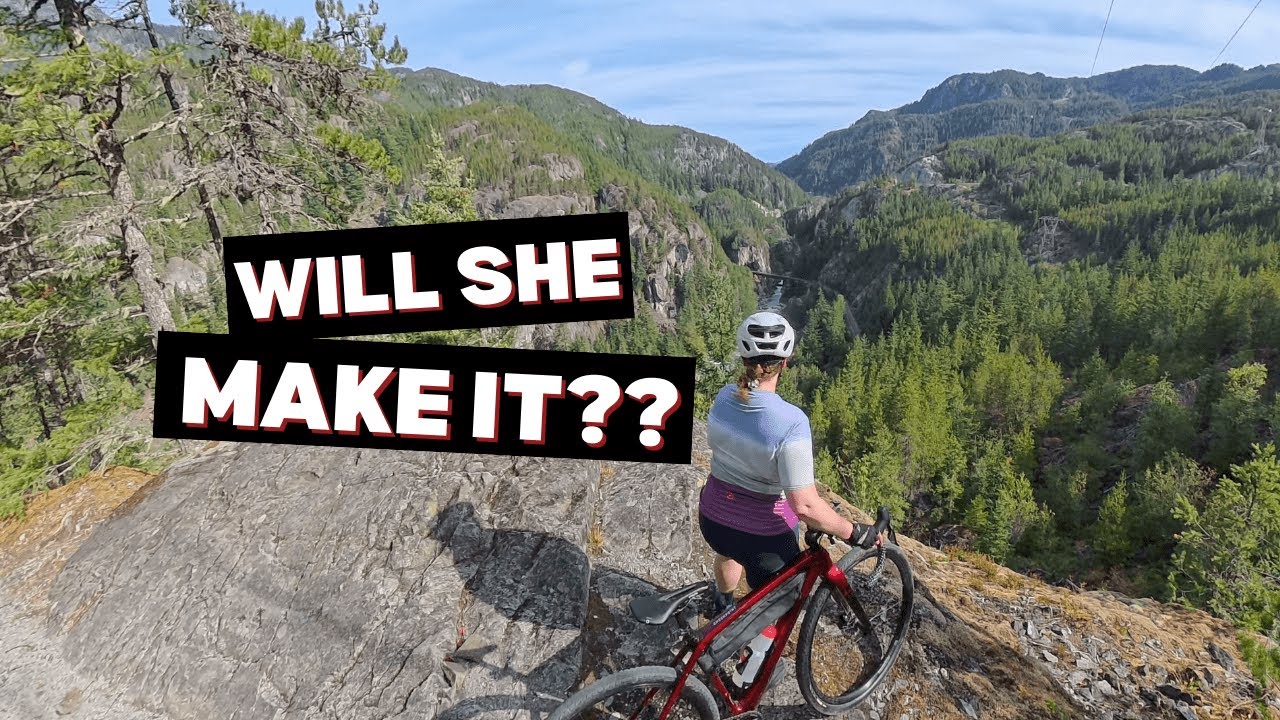 Gravel Riding Sea to Sky Trail - First Section. Brutal climbs, hike a bike and canyons.