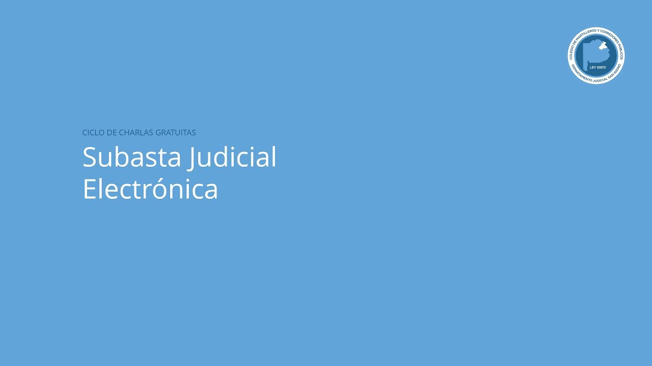 Capacitación Subasta Judicial Electrónica