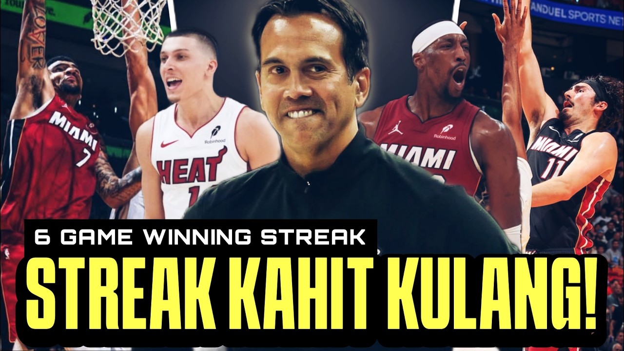 Ang LUPET ng BALANCE at BENCH ng Miami Heat! 6 game winning streak na kahit maraming injured!