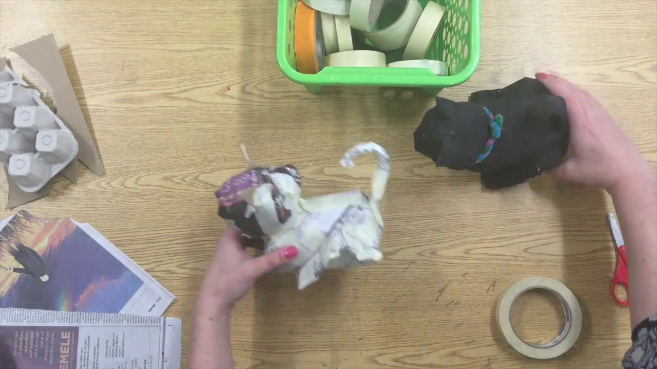 Paper Mache Animal (part 1)