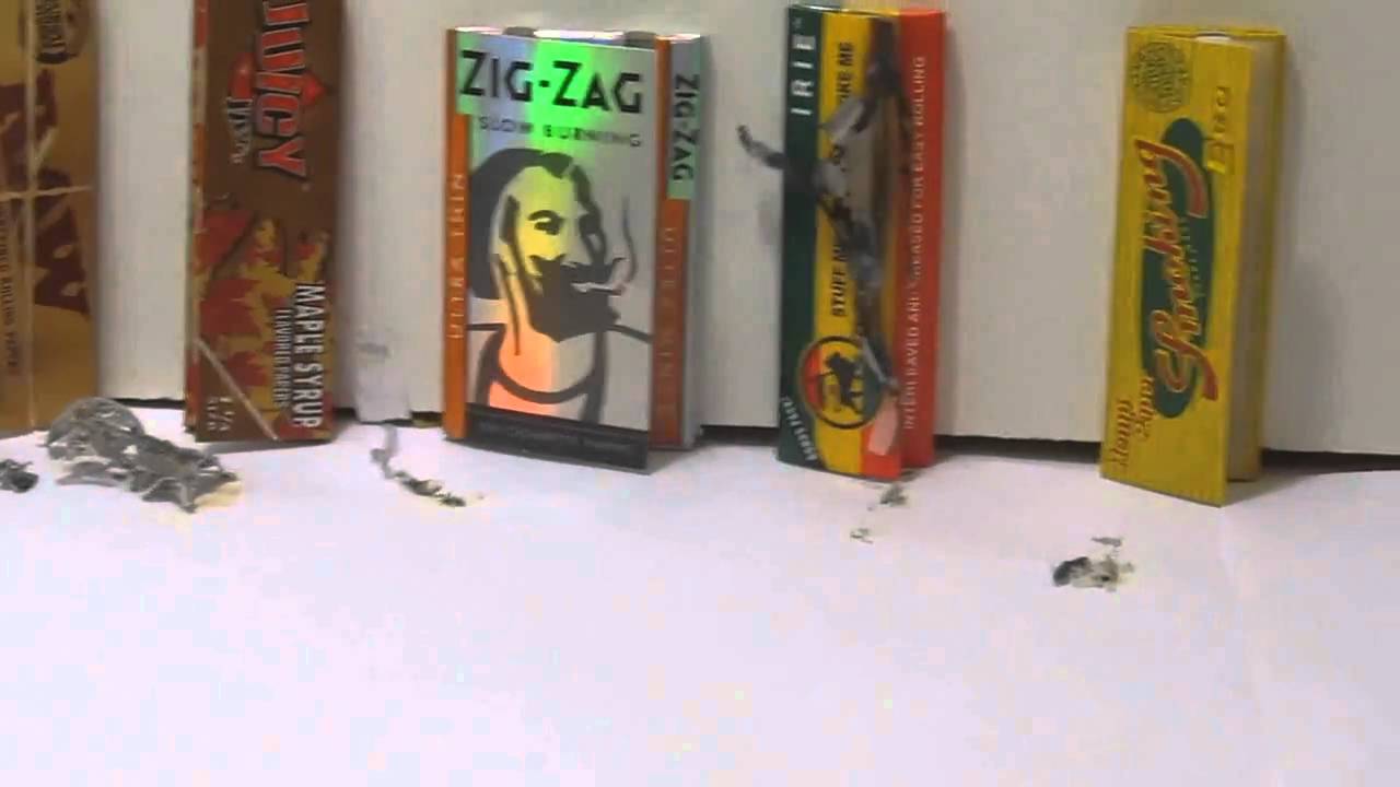 Burning different types of rolling papers - fun comparison