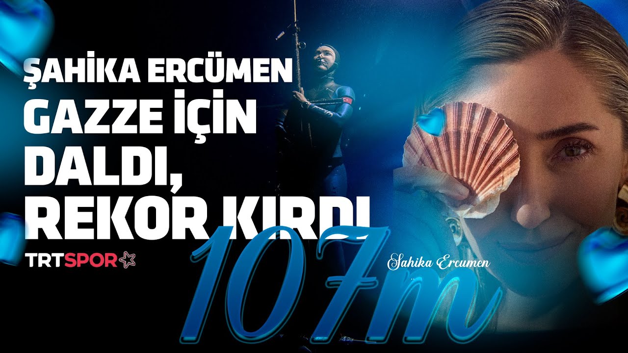 🥽 Şahika Ercümen Gazze İçin Daldı, Rekorunu Yineledi!