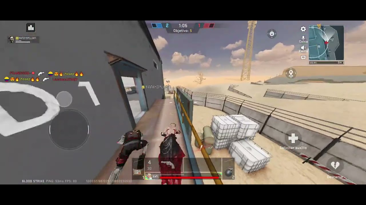 Jugando Blood strike 