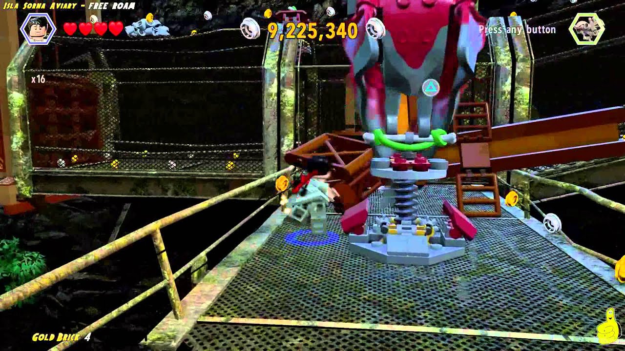Lego Jurassic World: вольер на острове Сорна (бесплатный доступ) (все предметы коллекционирования...