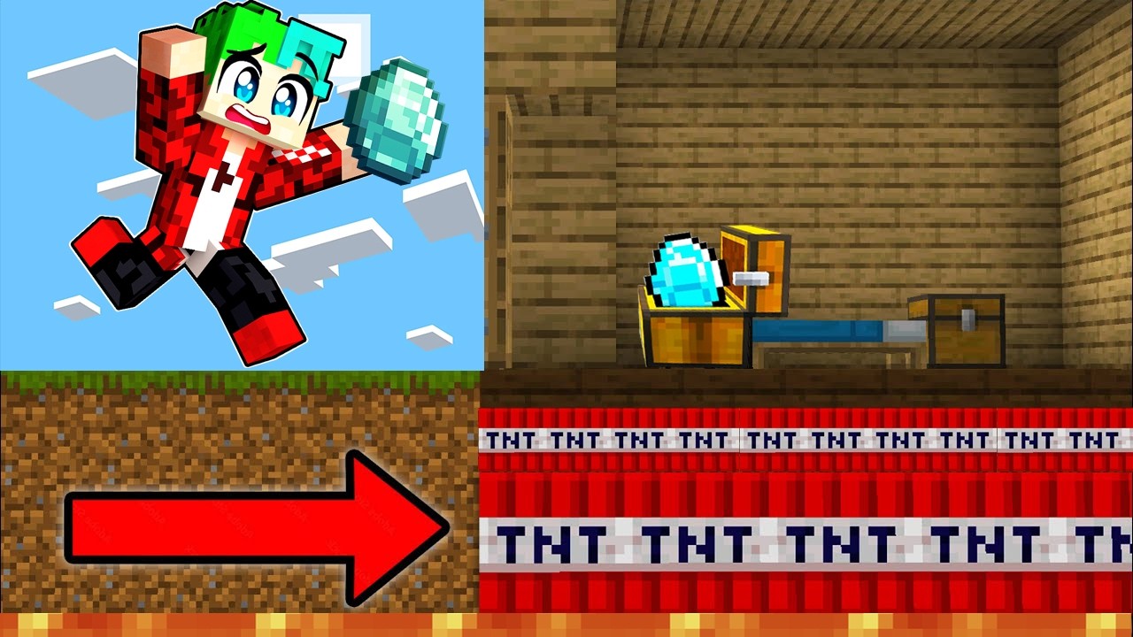 BROMA A KARIM en MINECRAFT 🤣 | TRAMPA DE TNTS EN MINECRAFT | Karim Juega