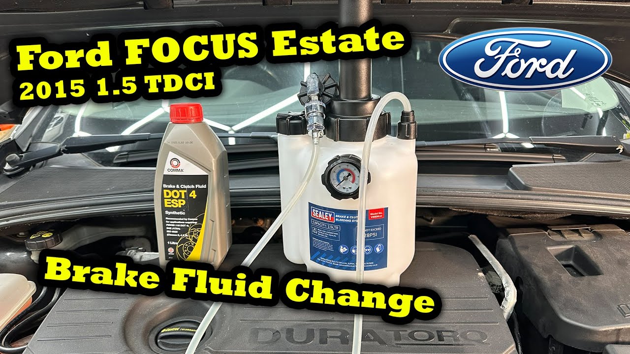 MK3 / MK3.5 2012 - 2019 Ford Focus Estate 1.5 TDCI - How to Change Flush Brake Fluid Sealey VS820