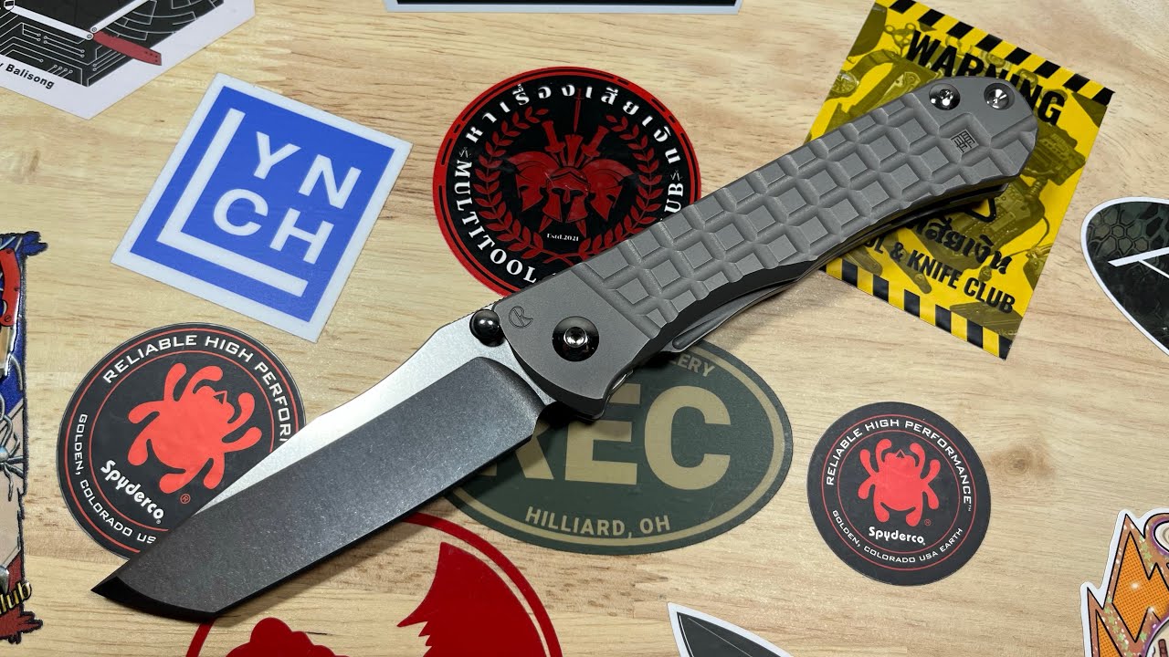 Chris Reeve Knives  Umnumzaan Monkey Edge Frag Pattern T/E Glass Blasted Magnacut