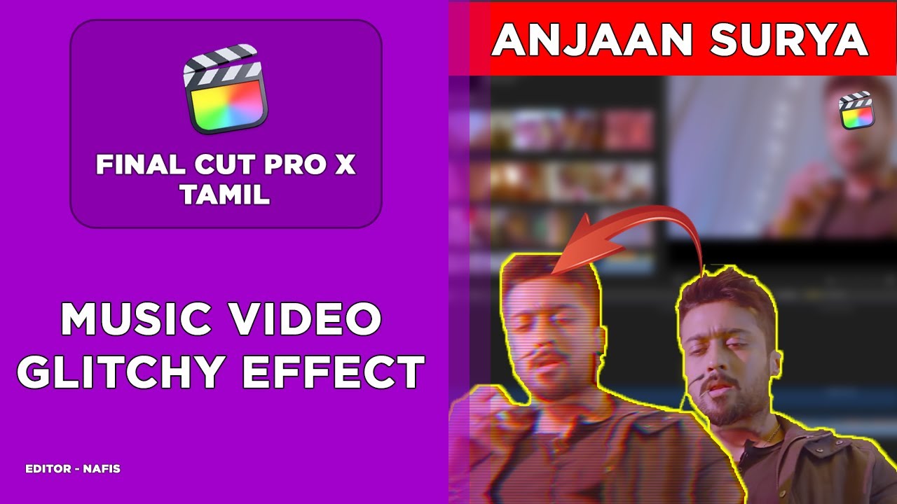Final Cut Pro X Tamil Tutorial | Creative Glitchy effect | Match cut studio