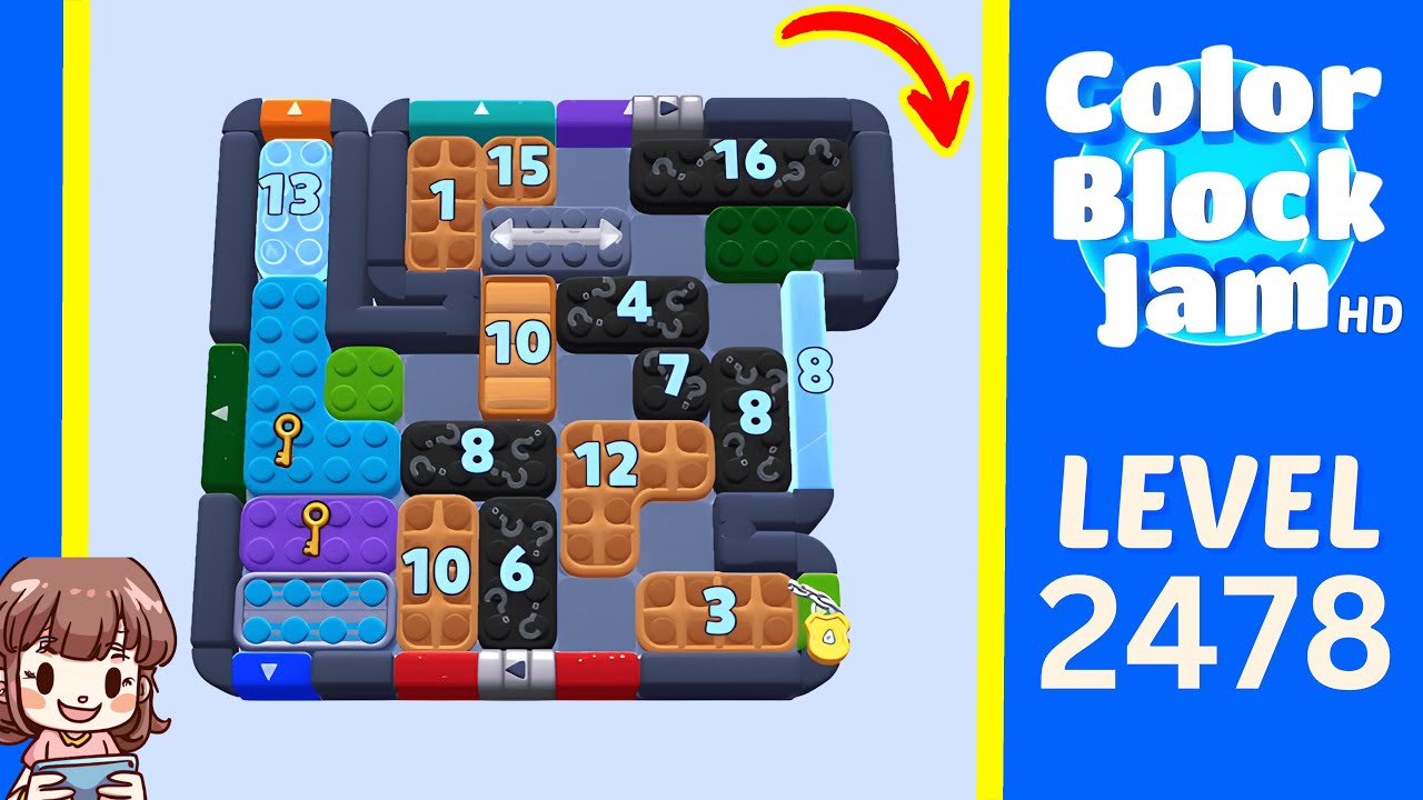 Color Block Jam Level 1567 (2478) Solution Walkthrough