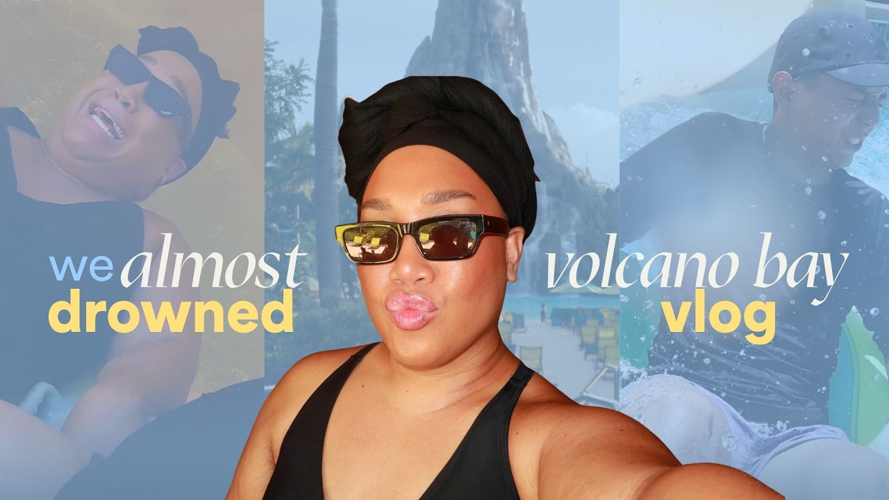 We Almost Drowned 😂 Volcano Bay Water Park Vlog!
