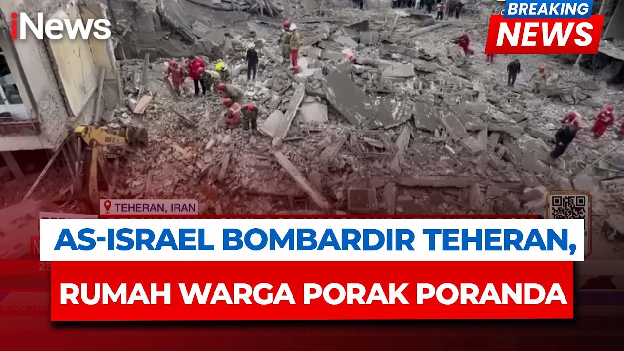 AS-Israel Bombardir Teheran, Rumah Warga Porak Poranda Kena Bom | Breaking News 14/3