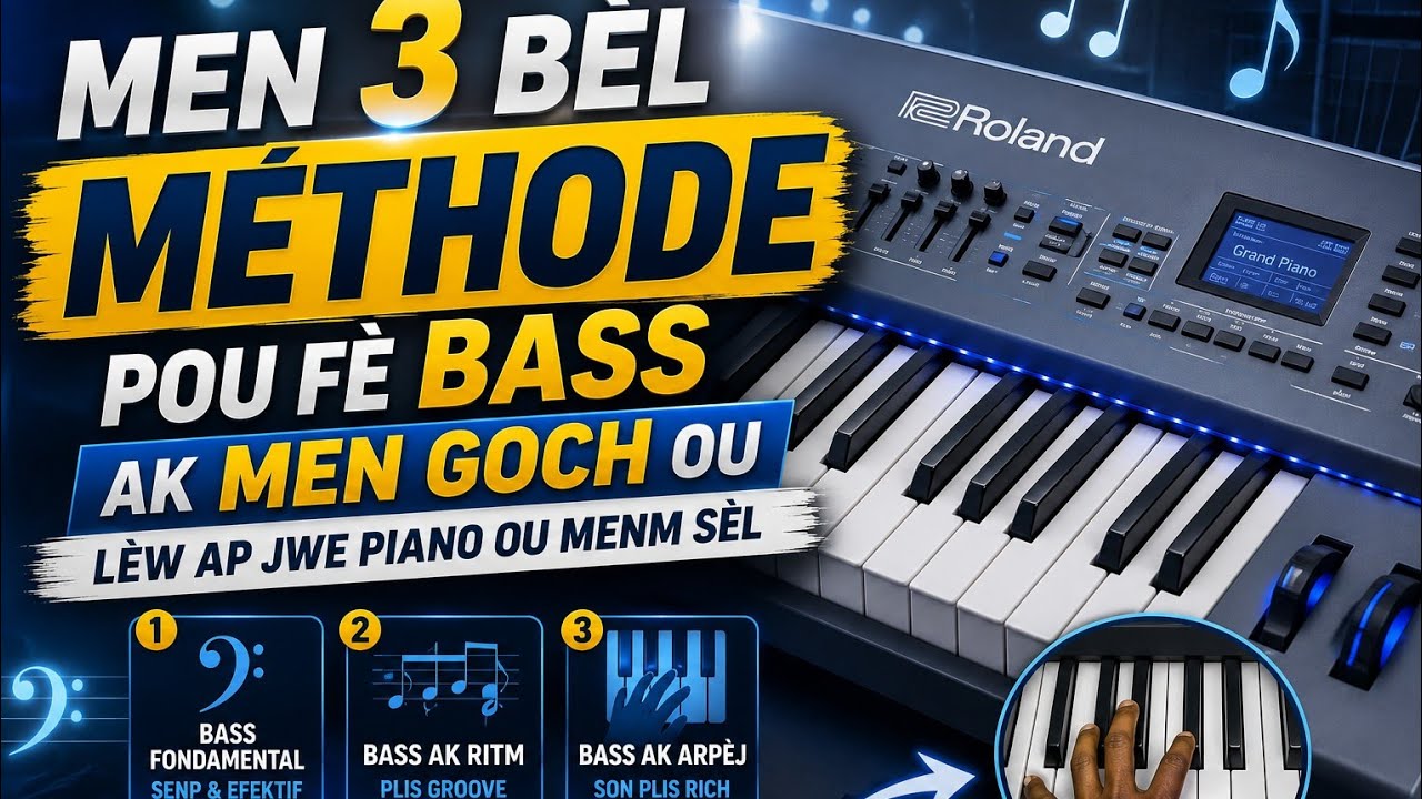 3 bèl metòd pou fè bass AK men goch ou lèw AP jwe 