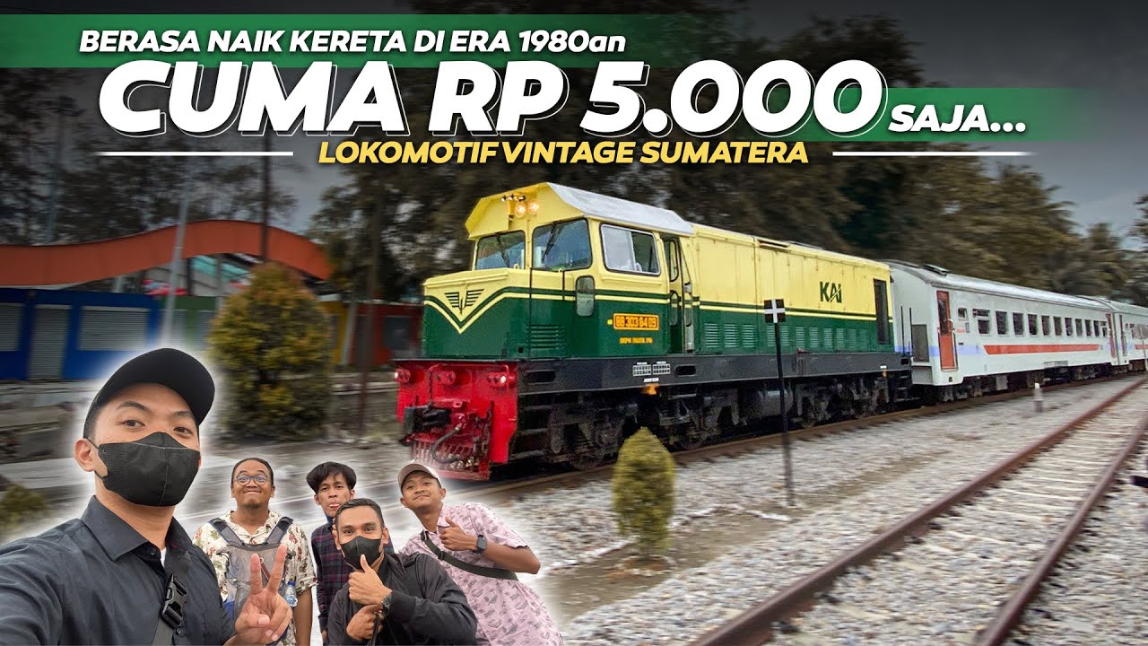 JADUL dan ISTIMEWA, Ditarik Lokomotif LANGKA - BB 303 VINTAGE | Trip KA SIBINUANG PADANG - PARIAMAN