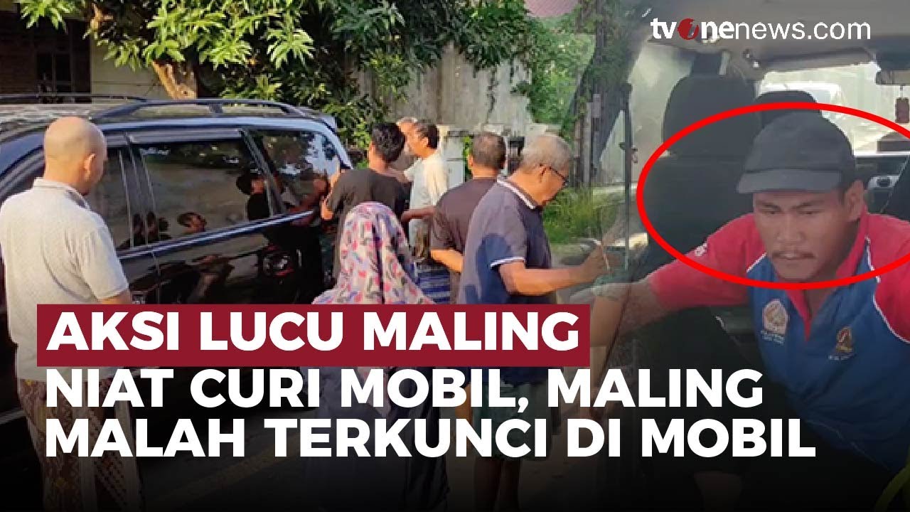Apes! Niat Mau Maling Mobil Pelaku Malah Terkunci di Dalamnya | OneNews Update