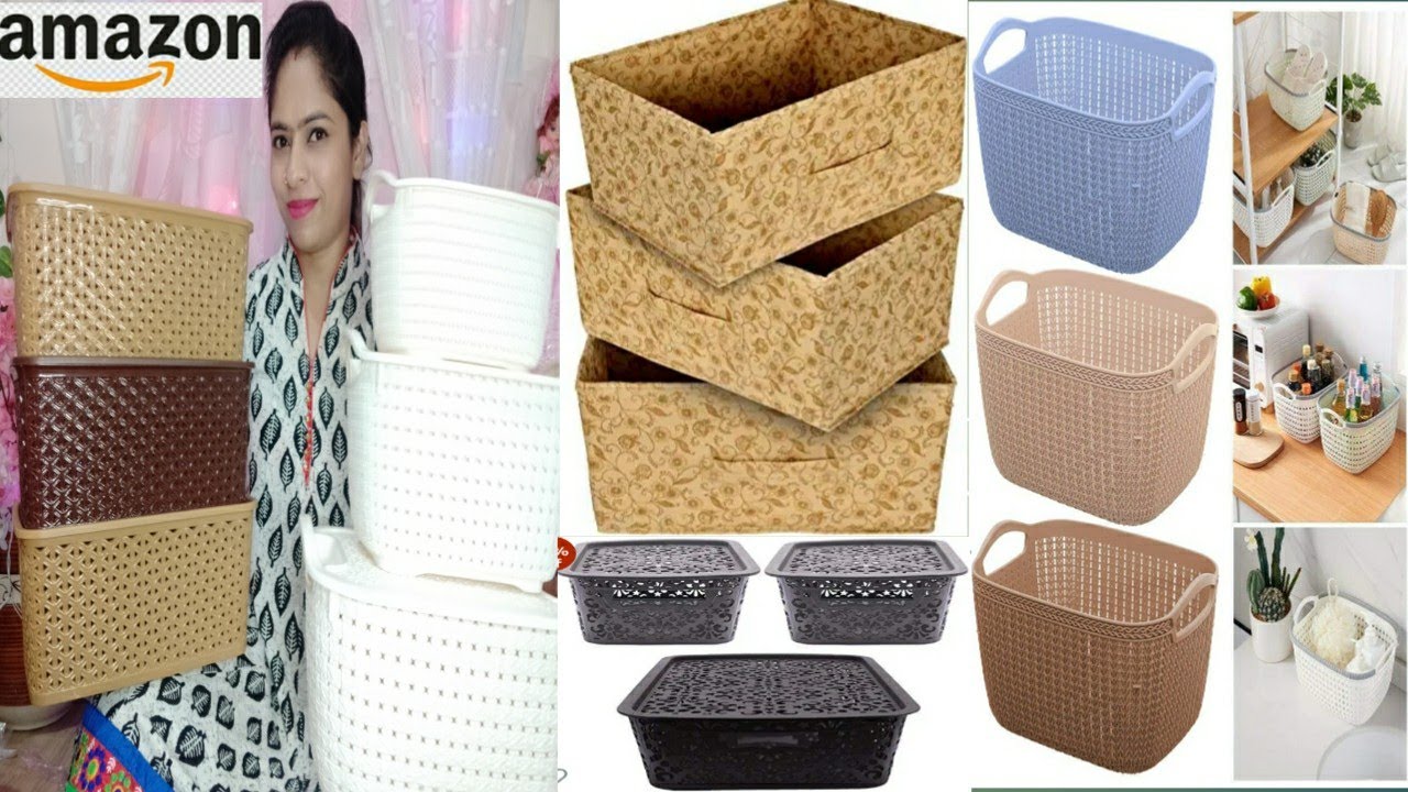 😍Amazon Best Basket Organiser Haul With Affordable Price🥰Amazon Smart Home Organisers 👍Must Watch 😊