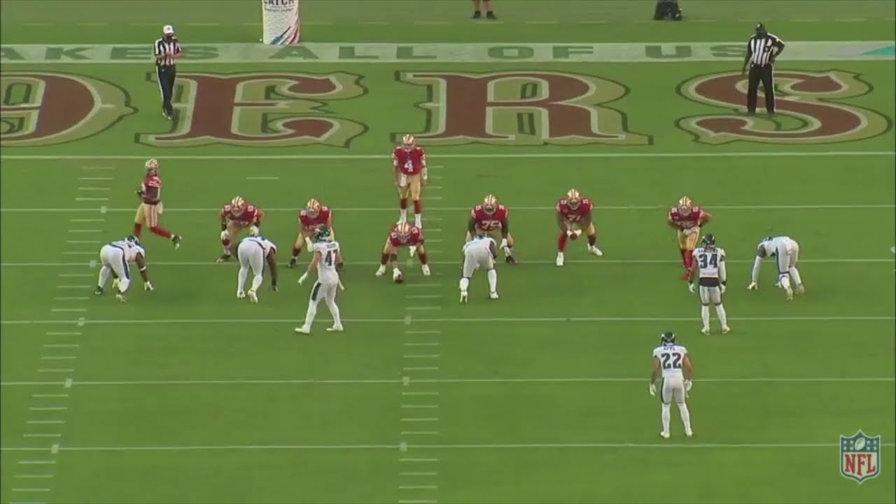 2020 49ers 2/3 Scat pass protection vs PHI