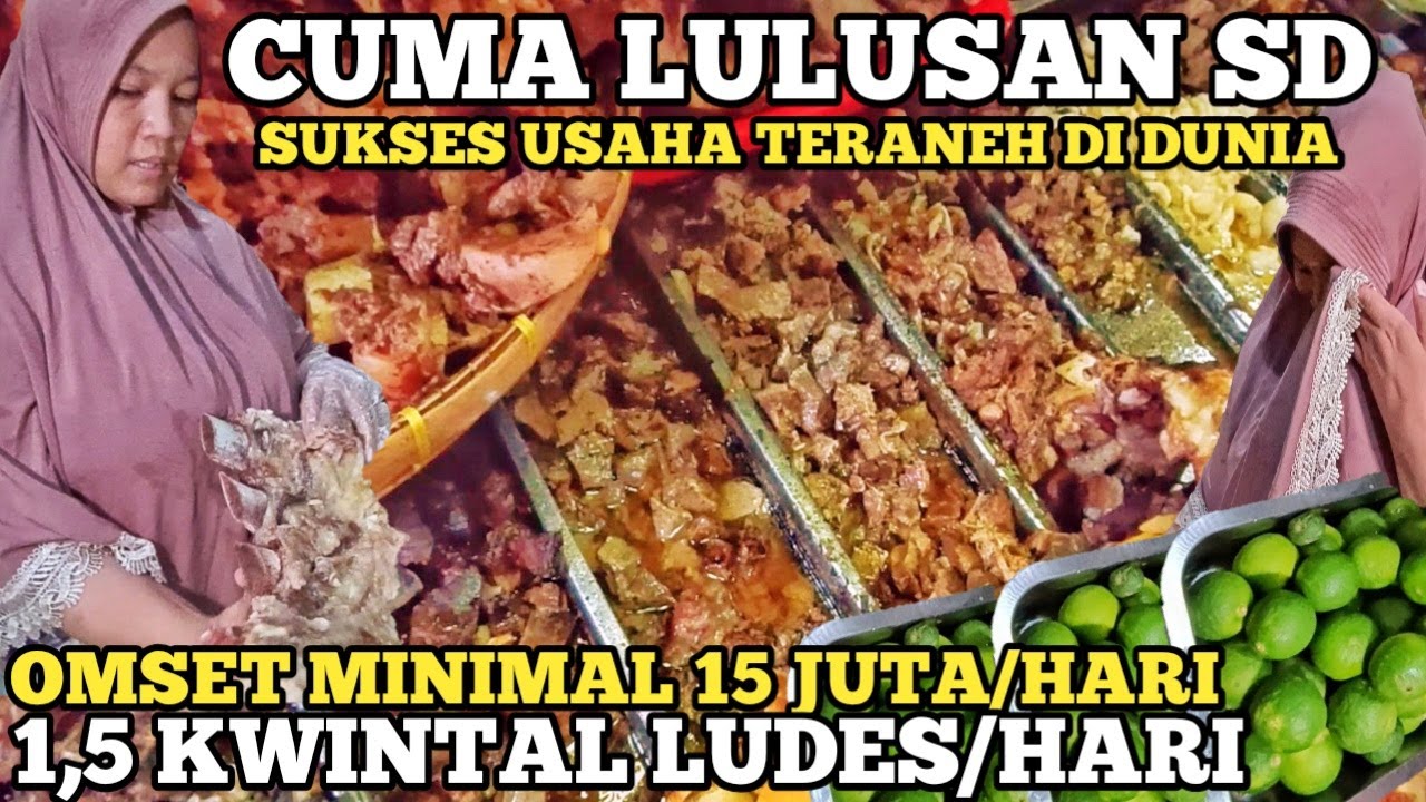 CUMA LULUSAN SD SUKSES JUALAN TERANEH DI DUNIA ! OMSET 15 JUTA PRODUKSI 1,5 KWINTAL ! IDE USAHA UNIK