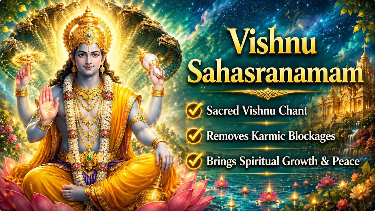 Vishnu Sahasranamam (Female Voice) | Daily Chant for Peace & Protection