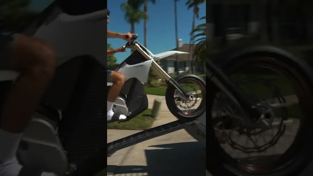 Worlds Fastest Supermoto E-Bike Races Tesla Cyber Truck!!