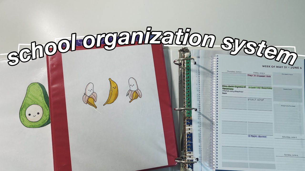 my school ORGANIZATION SYSTEM 📚 organization tips for school