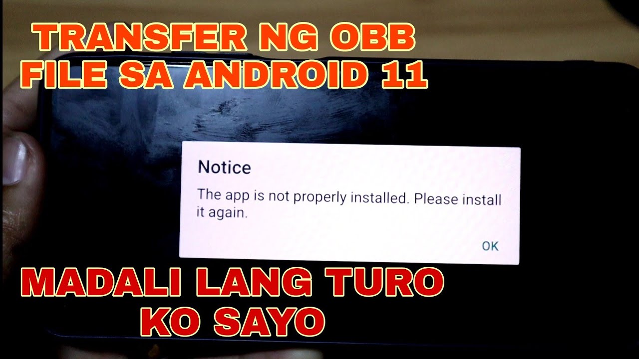 PAANO MAG INSTALL NG OBB FILE SA ANDROID 11