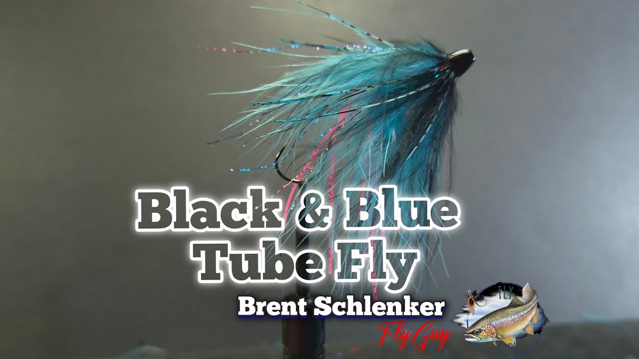 Black & Blue Tube Fly a very  productive Steelhead Fly.