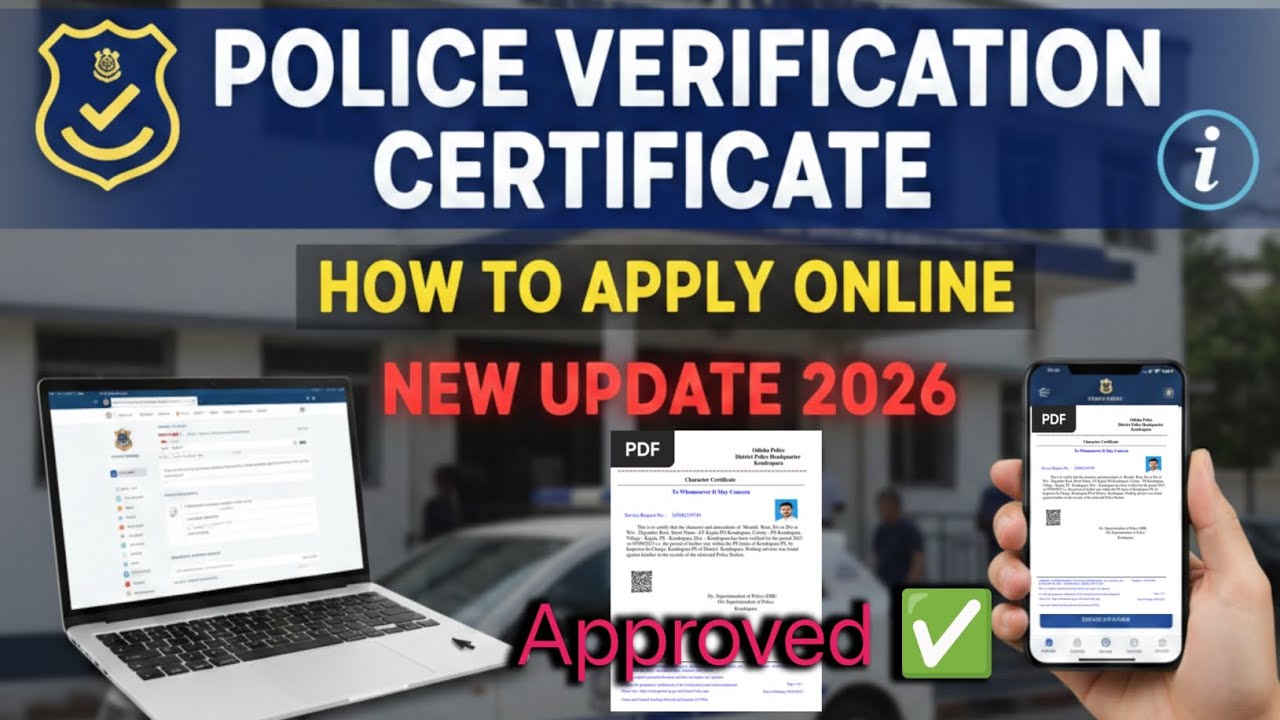 How to apply police verification // new update police verification // approved police verification