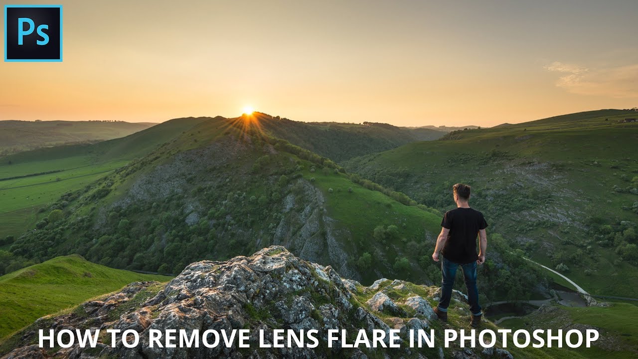 How to remove lens flare in Photoshop