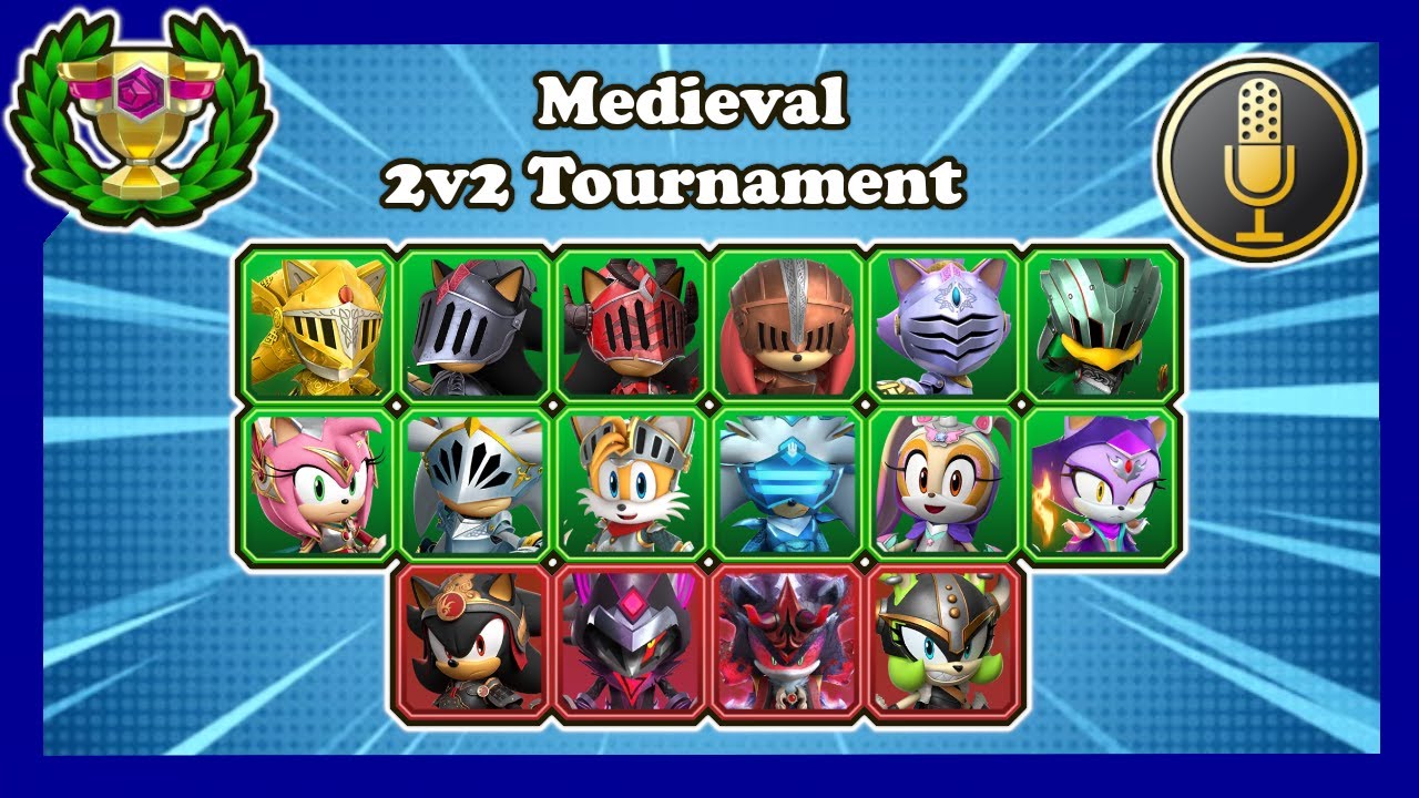 Sonic Forces Speed Battle : 🏆Medieval 2v2 Tournament🏆With Voice