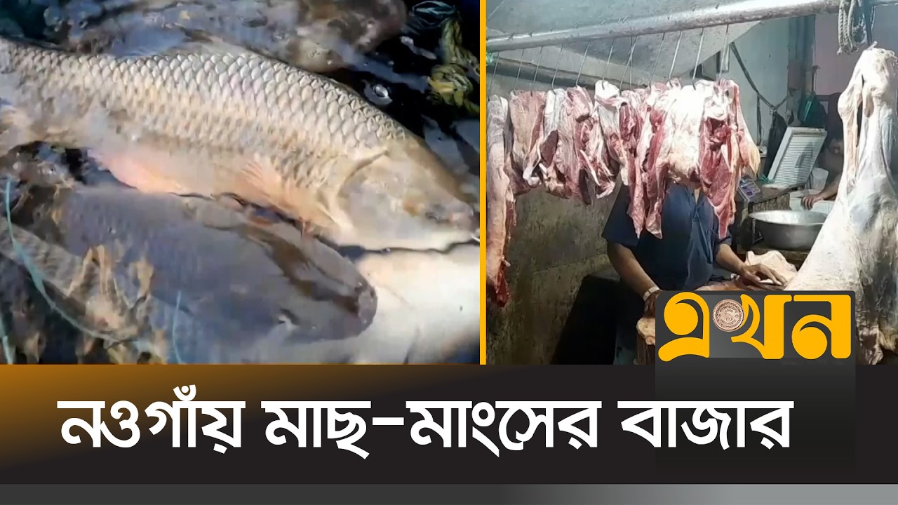 সপ্তাহ ব্যবধানে সবধরনের মুরগিতে বেড়েছে ১০-১৫ টাকা | Naogaon News | Bazar News | Ekhon TV