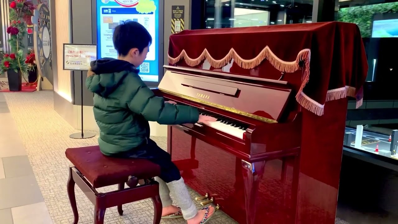 【Street Piano】羽田エアポートガーデン♫『Turkish March Arrangement』