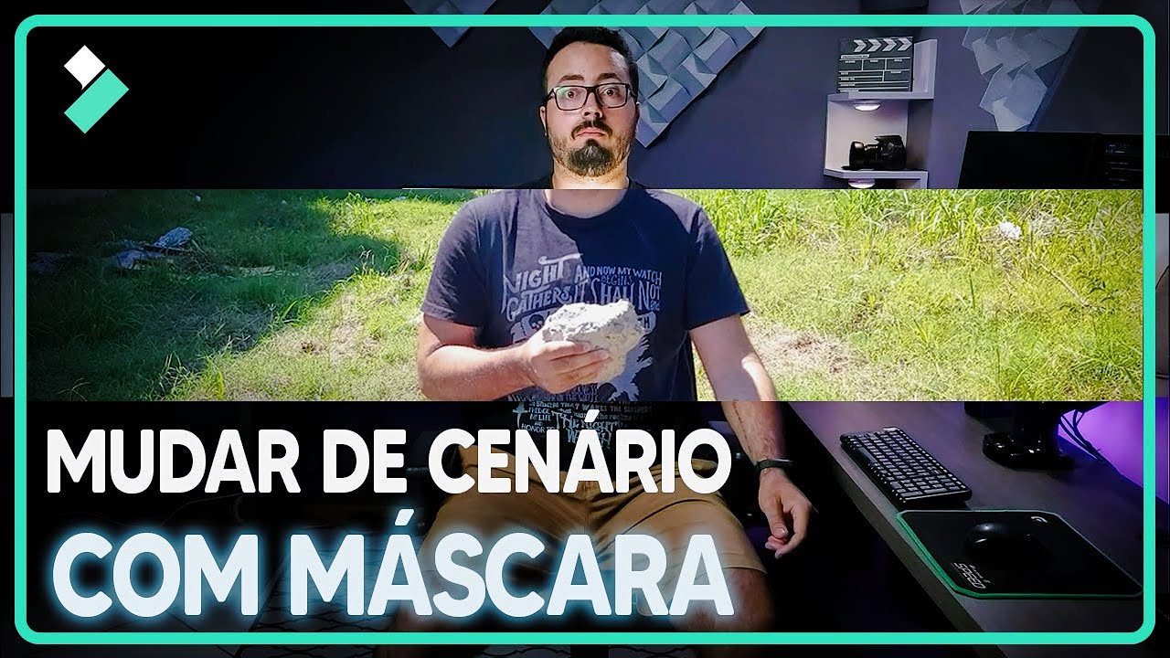 Efeito MUDAR DE CENÁRIO com MÁSCARAS (FÁCIL!) | Transições CRIATIVAS Wondershare Filmora