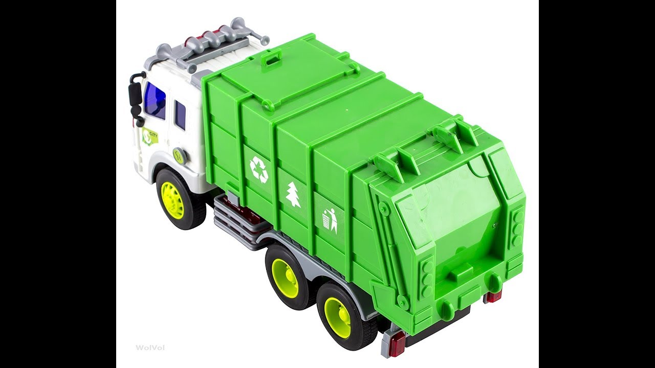 Wolvol Big Heavy Duty Friction Powered Garbage Truck Toy | Now On Amazon