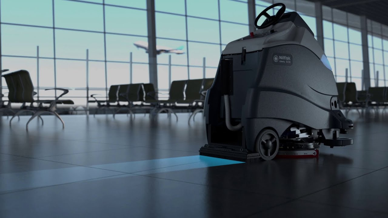 Nilfisk Liberty SC50 autonomous scrubber: Now with the latest UVGI disinfection technology